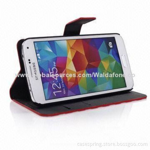 Fashion Leather Case for Samsung Galaxy S5 with Card Slot